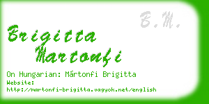 brigitta martonfi business card
